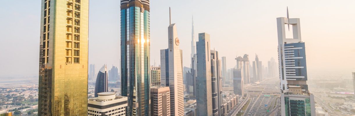 dubai-skyline-downtown-skyscrapers-sunset-modern-architecture-concept-with-highrise-buildings-world-famous-metropolis-united-arab-emirates